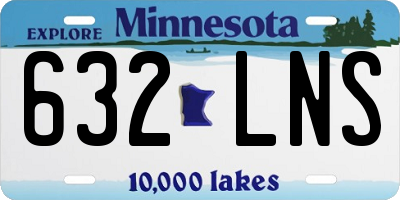 MN license plate 632LNS