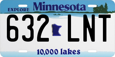 MN license plate 632LNT
