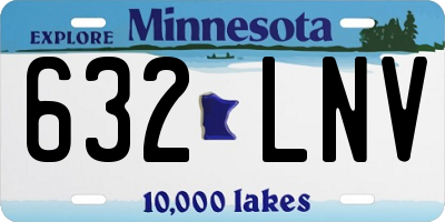 MN license plate 632LNV