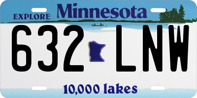 MN license plate 632LNW
