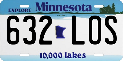 MN license plate 632LOS