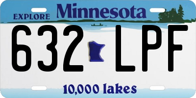 MN license plate 632LPF