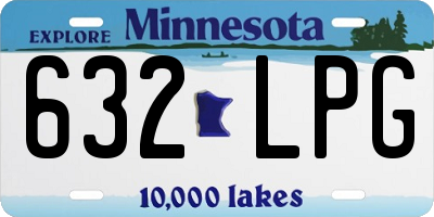 MN license plate 632LPG