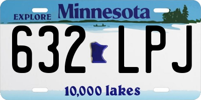 MN license plate 632LPJ