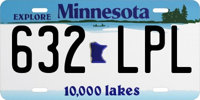 MN license plate 632LPL