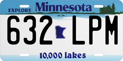 MN license plate 632LPM