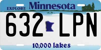 MN license plate 632LPN