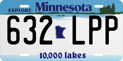 MN license plate 632LPP