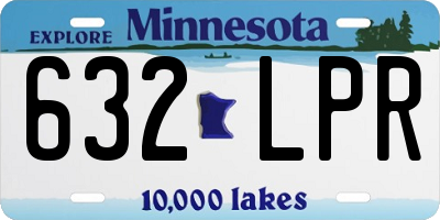 MN license plate 632LPR