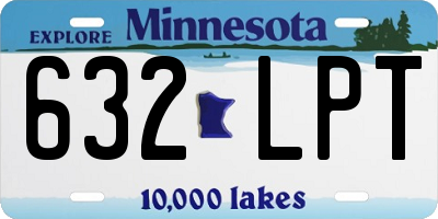 MN license plate 632LPT