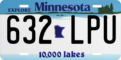 MN license plate 632LPU