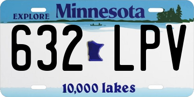 MN license plate 632LPV