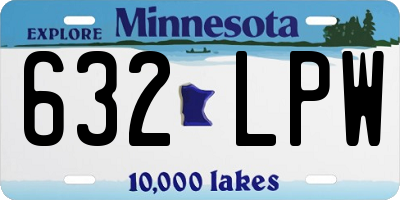 MN license plate 632LPW