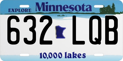 MN license plate 632LQB