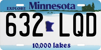 MN license plate 632LQD