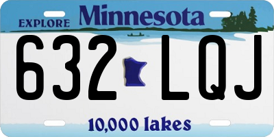 MN license plate 632LQJ