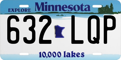MN license plate 632LQP