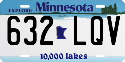 MN license plate 632LQV