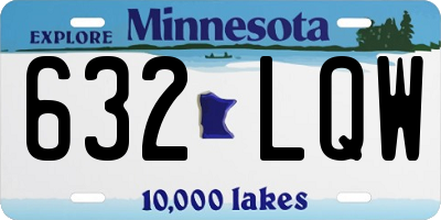 MN license plate 632LQW