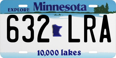 MN license plate 632LRA