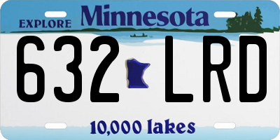 MN license plate 632LRD