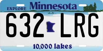 MN license plate 632LRG