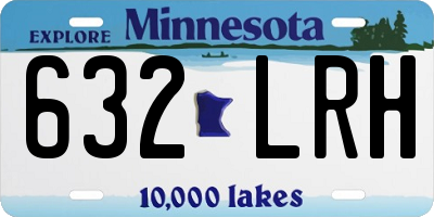 MN license plate 632LRH