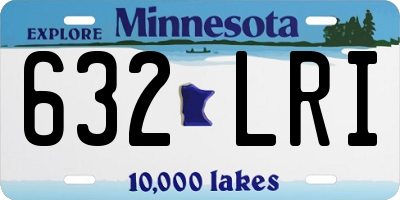 MN license plate 632LRI