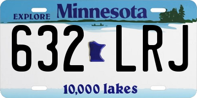 MN license plate 632LRJ