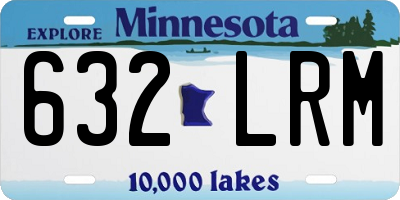 MN license plate 632LRM