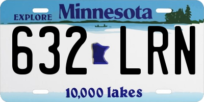 MN license plate 632LRN