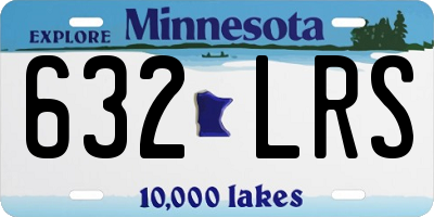 MN license plate 632LRS