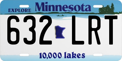 MN license plate 632LRT