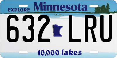 MN license plate 632LRU