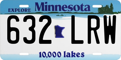 MN license plate 632LRW