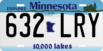 MN license plate 632LRY