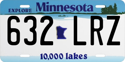 MN license plate 632LRZ