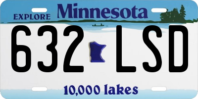 MN license plate 632LSD