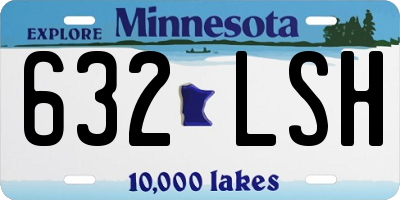 MN license plate 632LSH