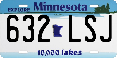 MN license plate 632LSJ