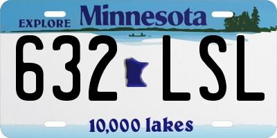 MN license plate 632LSL