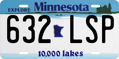 MN license plate 632LSP