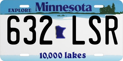MN license plate 632LSR