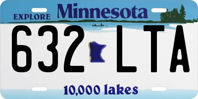 MN license plate 632LTA