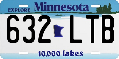 MN license plate 632LTB