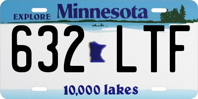 MN license plate 632LTF