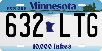 MN license plate 632LTG