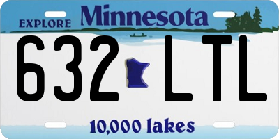 MN license plate 632LTL