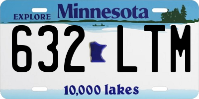 MN license plate 632LTM