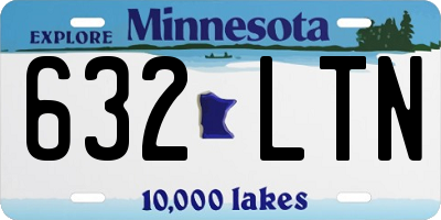 MN license plate 632LTN